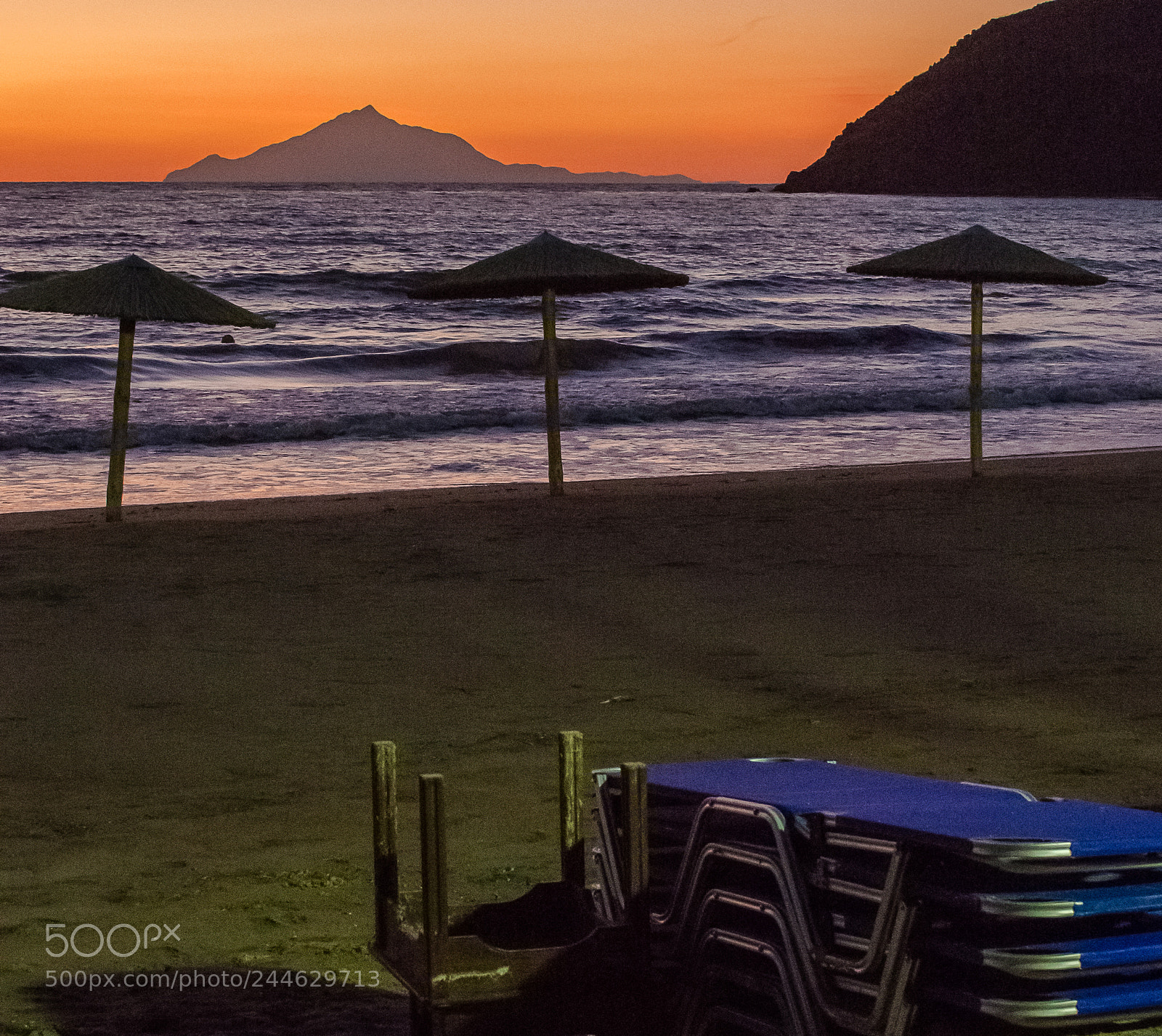 Olympus OM-D E-M5 sample photo. Mount athos at dusk photography