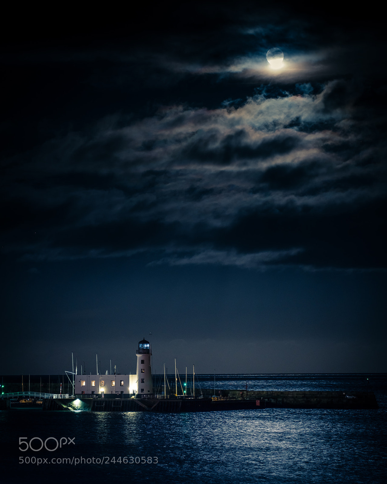 Fujifilm X-T2 sample photo. Super moon over scarborough photography