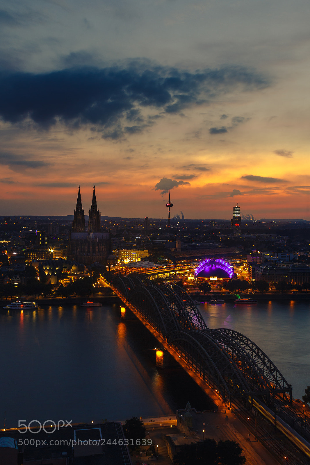 Canon EOS 650D (EOS Rebel T4i / EOS Kiss X6i) sample photo. Orange skyline photography