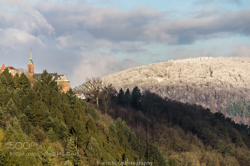 Canon EOS 60D sample photo. Dilsberg winter contrast photography