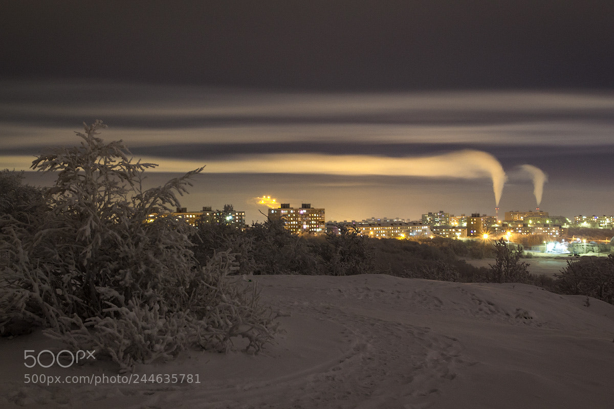 Canon EOS 550D (EOS Rebel T2i / EOS Kiss X4) sample photo. Polar night over murmansk photography