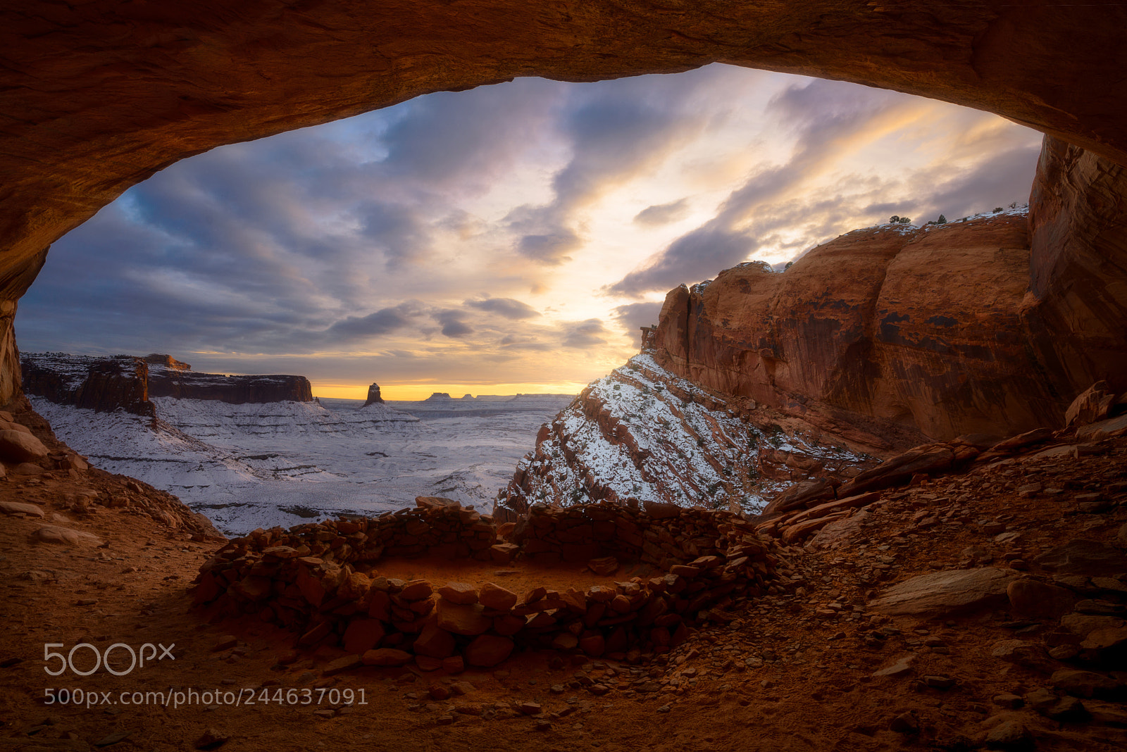 Nikon D610 sample photo. False kiva, canyonlands national photography