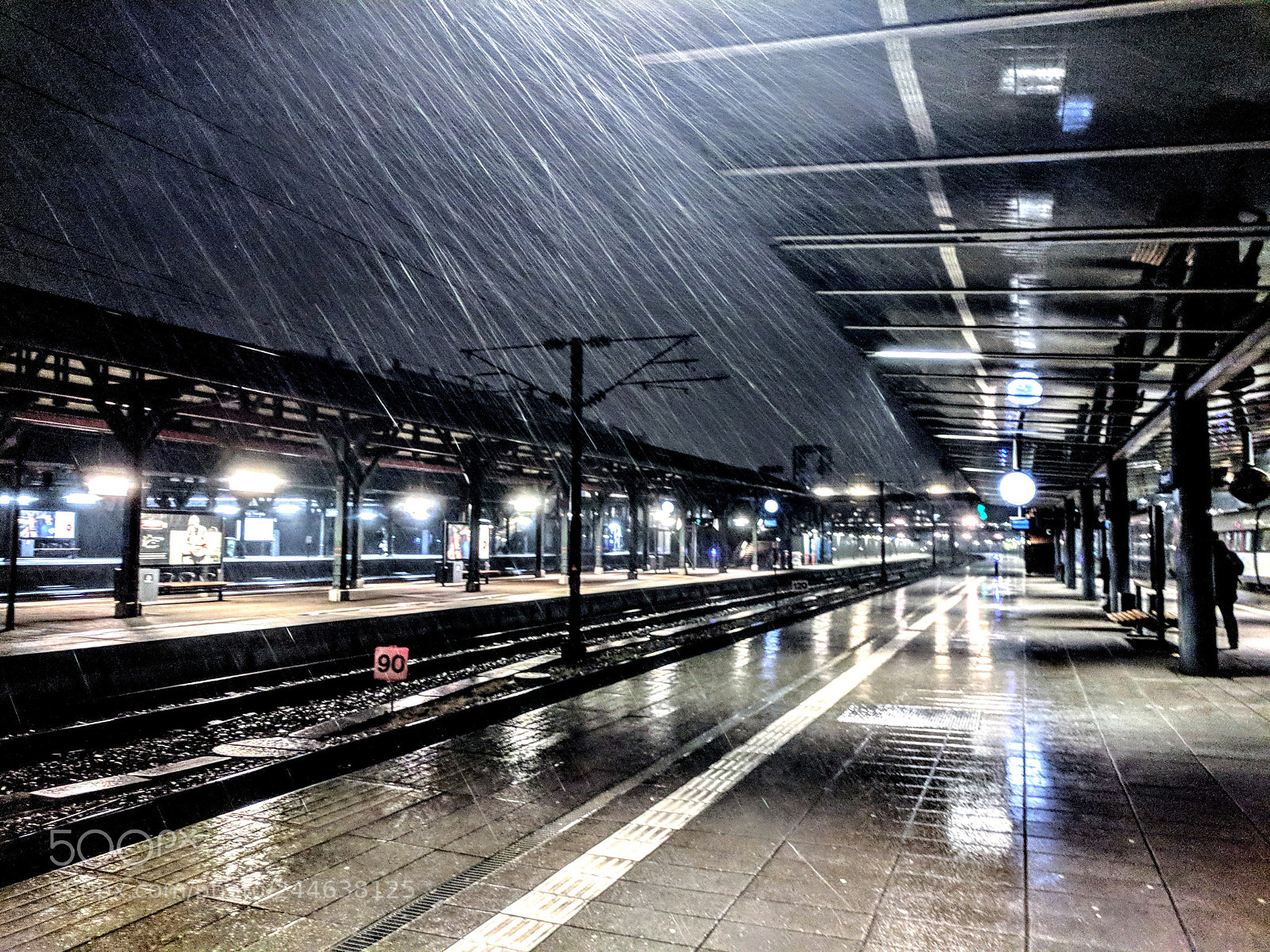 Google Pixel XL sample photo. Downpour photography