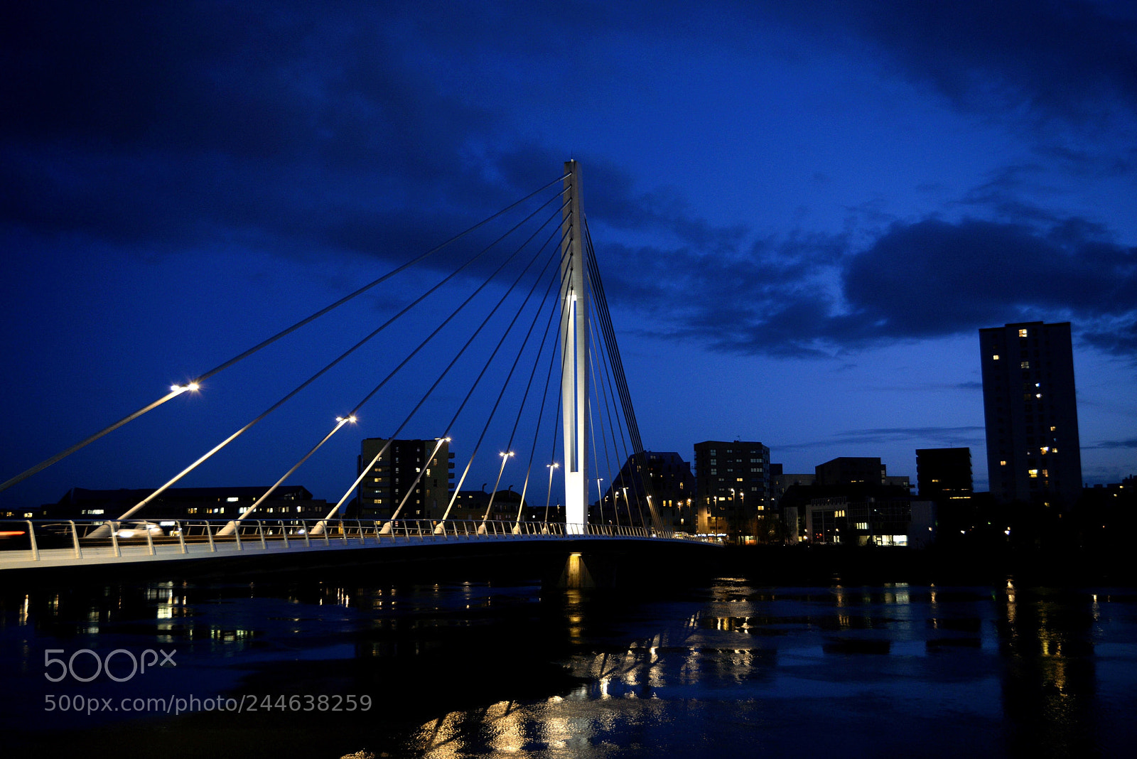 Nikon D610 sample photo. Bridge in nantes photography