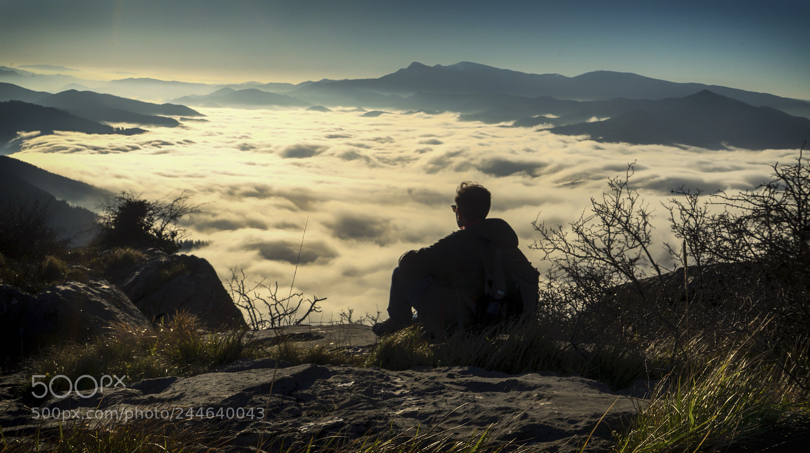 Sony a7 II sample photo. Pagasarri mar de nubes photography