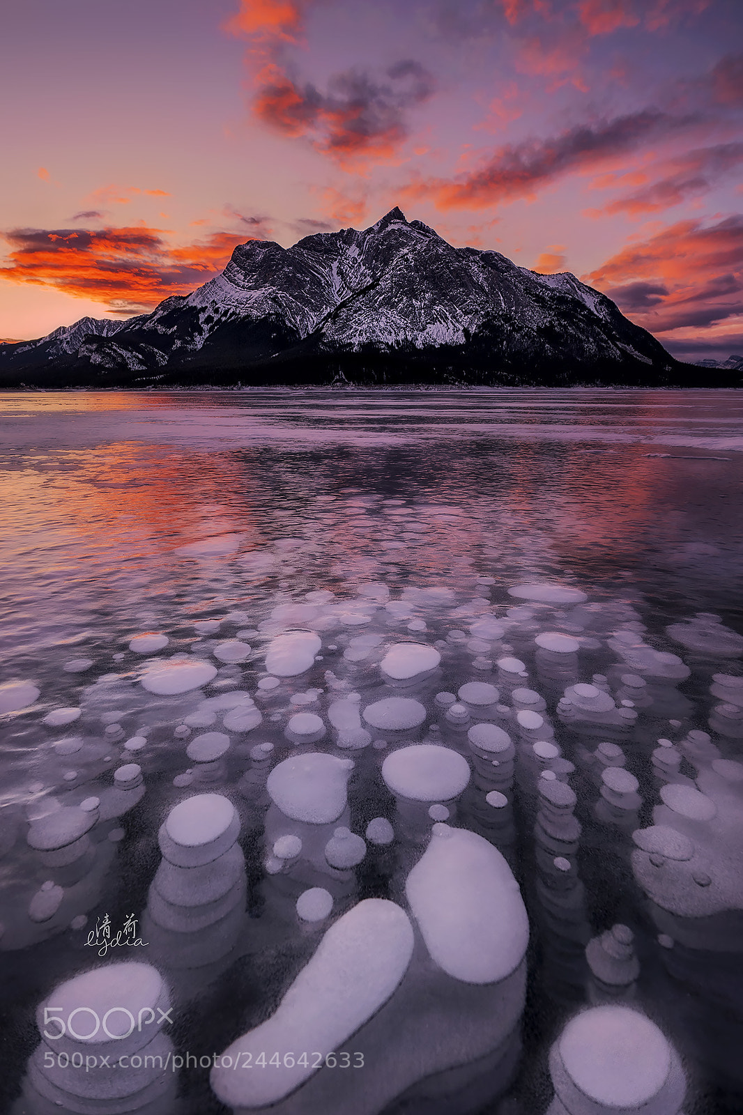 Sony a9 sample photo. Sunrise at abraham lake photography