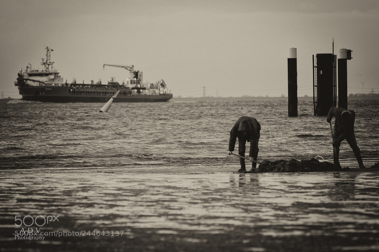 Canon EOS 7D Mark II sample photo. Men searching for worms photography