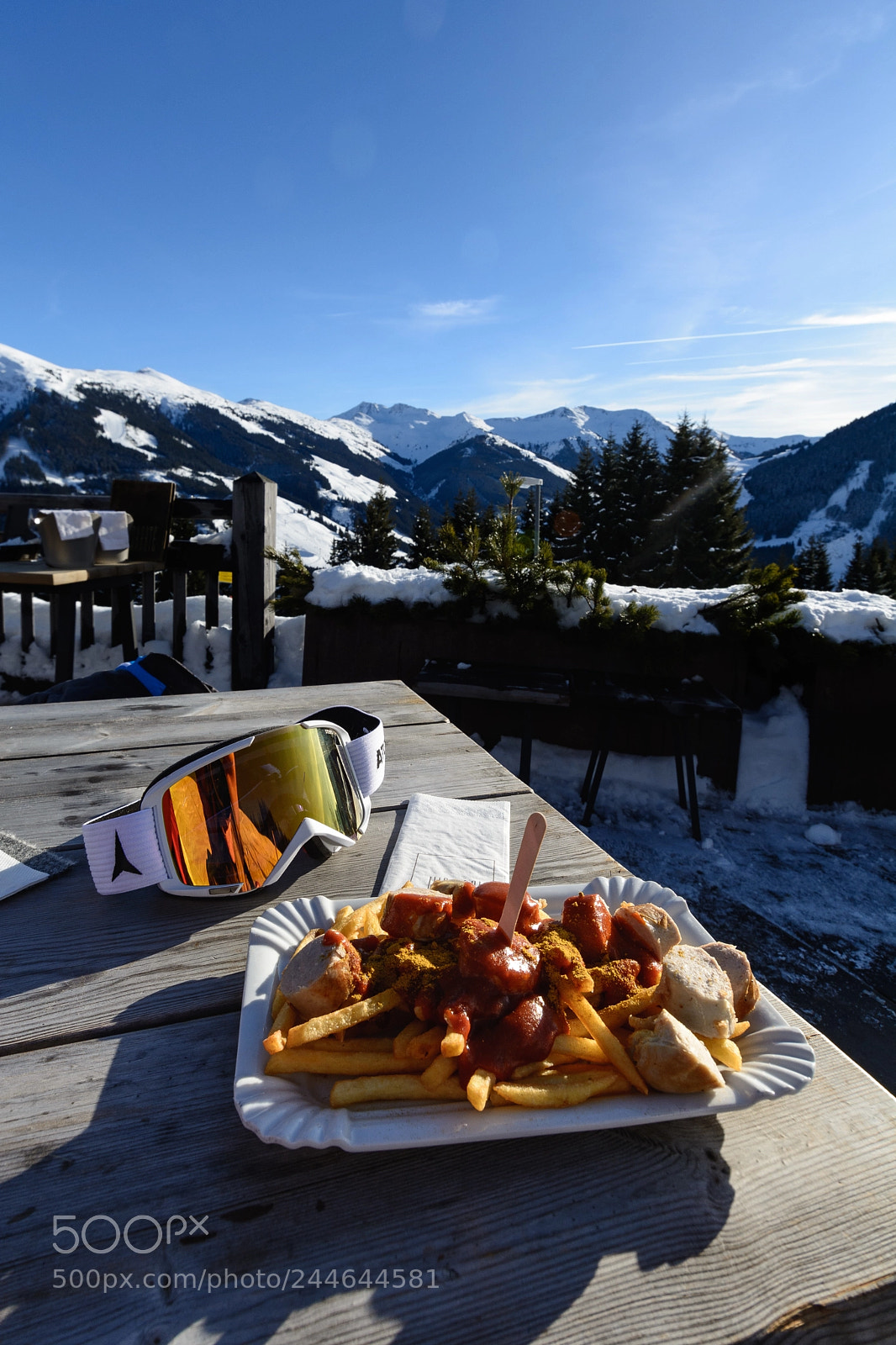 Nikon D7100 sample photo. Ski lunch in austria photography