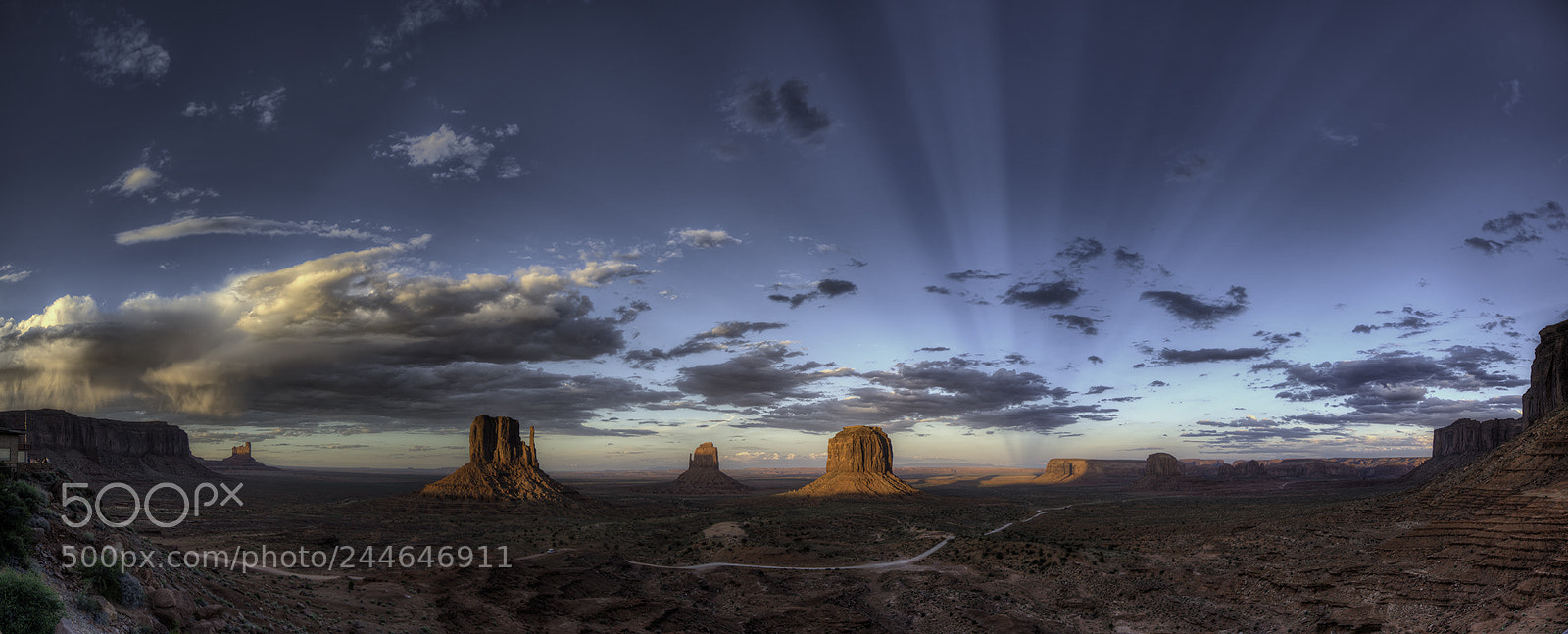 Nikon D800 sample photo. Sunset, storm & shadow photography