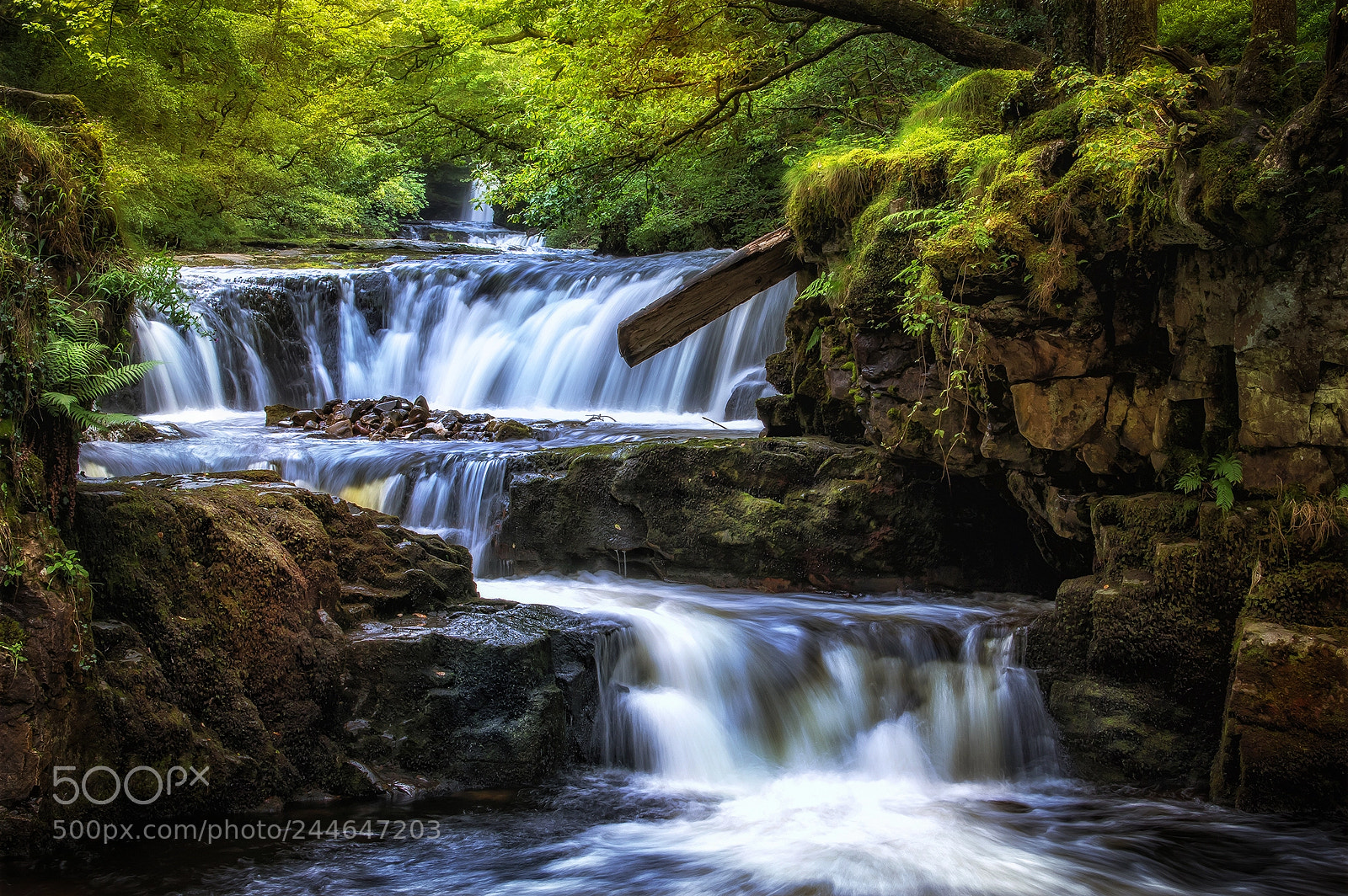 Canon EOS 7D Mark II sample photo. Pontneddfechan waterfalls, brecon beacons photography