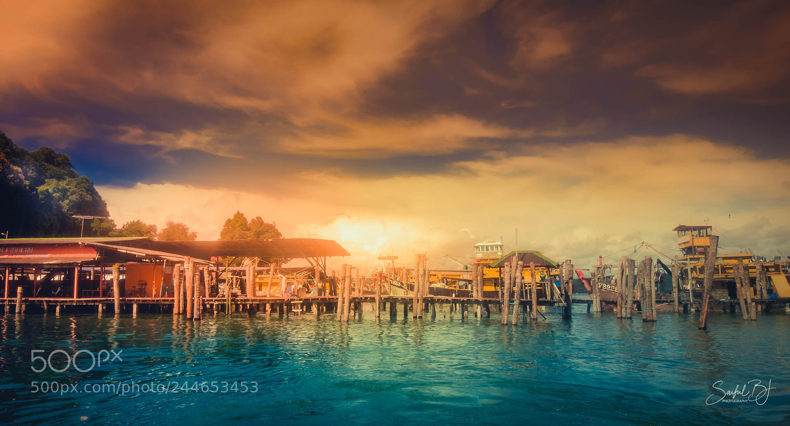 Nikon D700 sample photo. Pangkor jetty photography