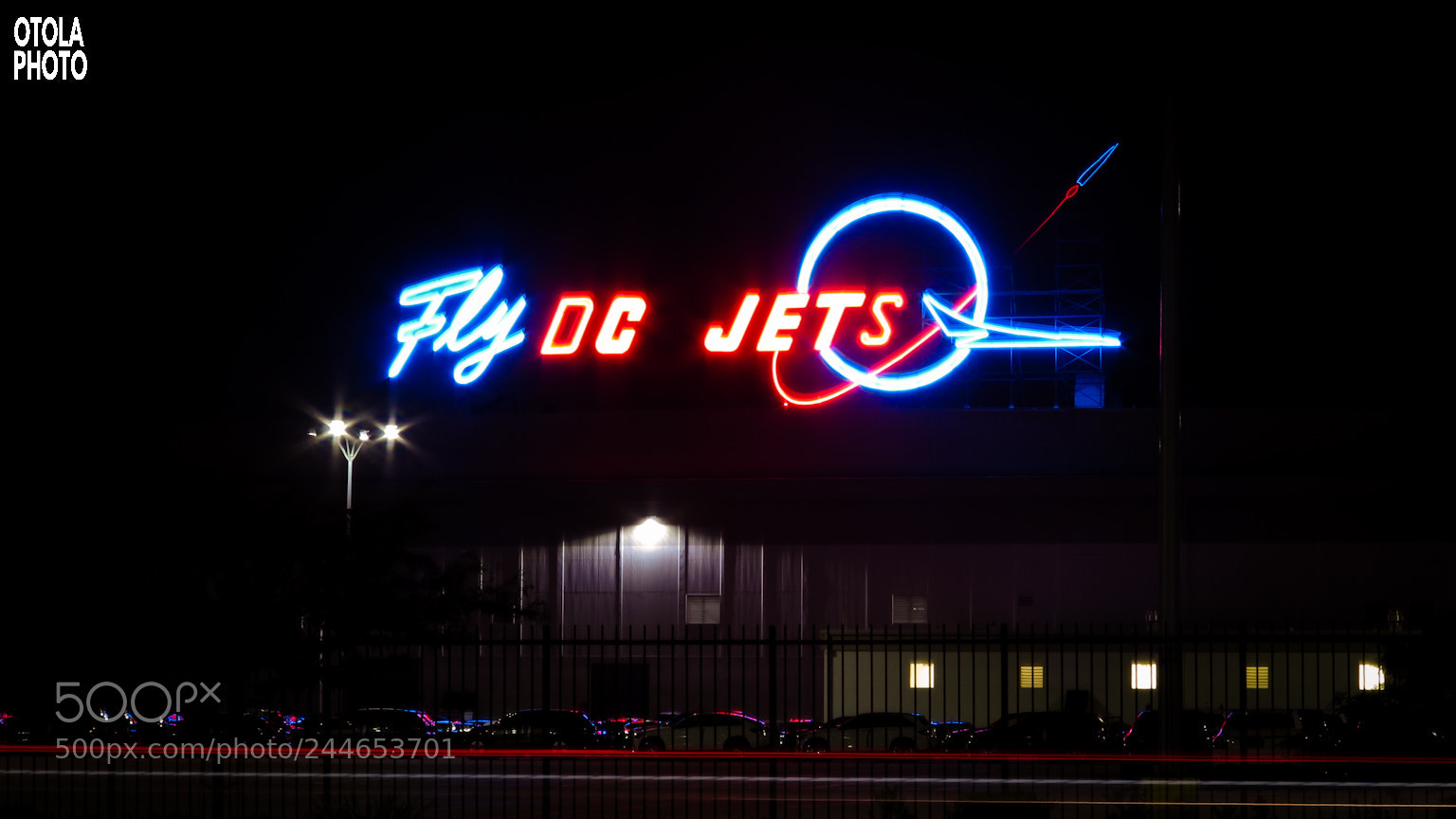 Canon PowerShot G16 sample photo. "fly dc jets" sign photography