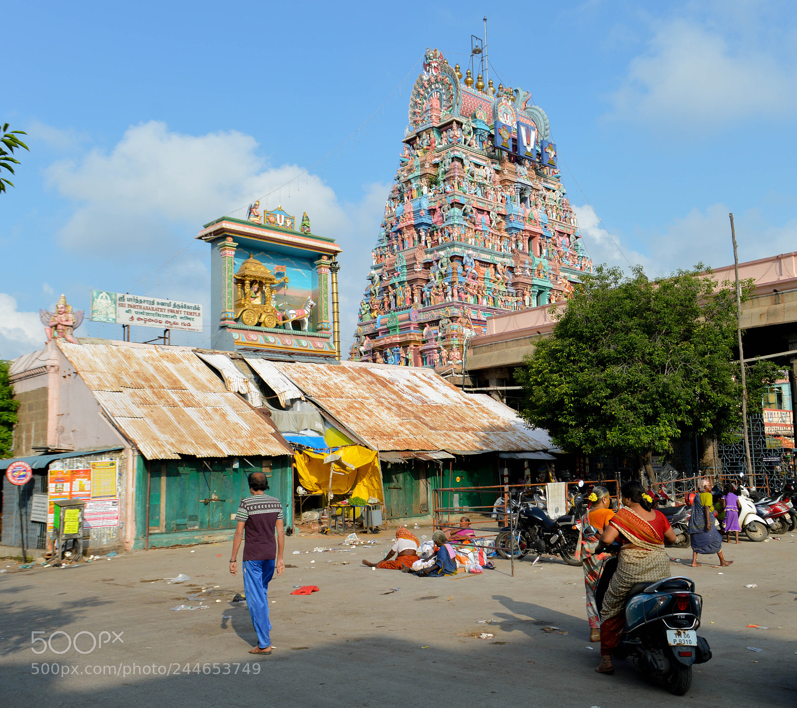 Nikon D3200 sample photo. Parthasarathy temple photography
