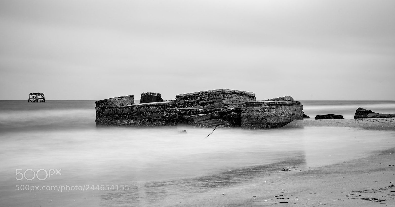 Nikon D810 sample photo. Fort desoto ruins stormy photography