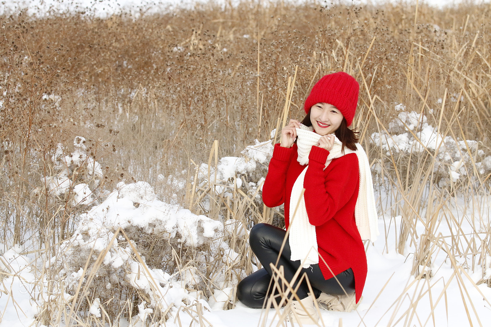 Canon EF 70-200mm F2.8L IS II USM sample photo. Frolicking in the snow photography
