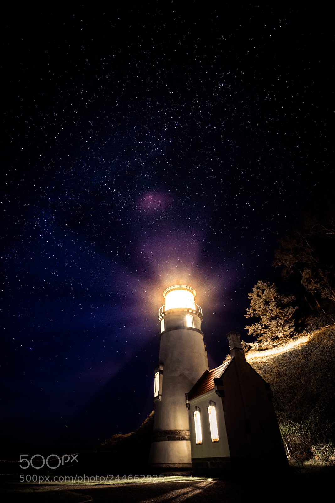 Sony a7R II sample photo. Beacon in the night photography