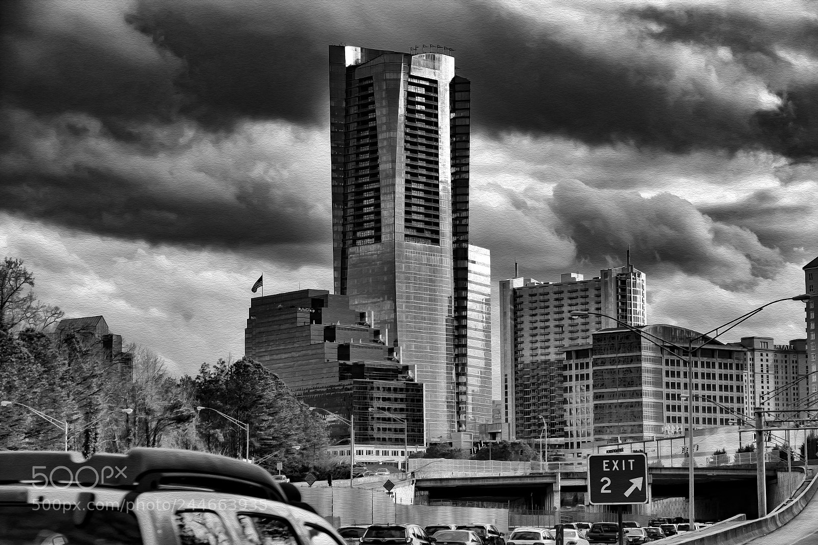 Panasonic Lumix DMC-FZ1000 sample photo. Buckhead finacial district photography