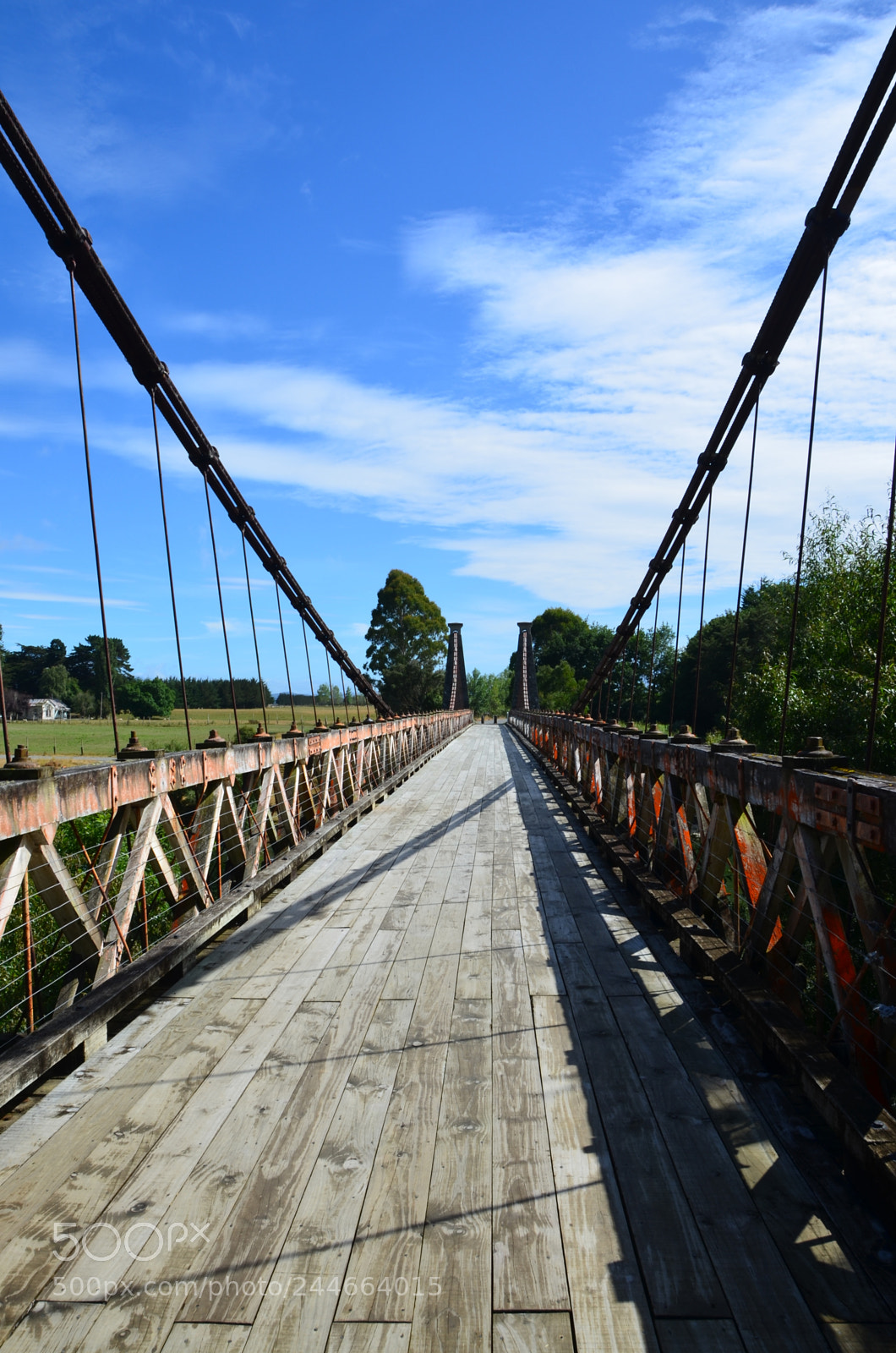 Nikon D5100 sample photo. Clifden suspension bridge photography