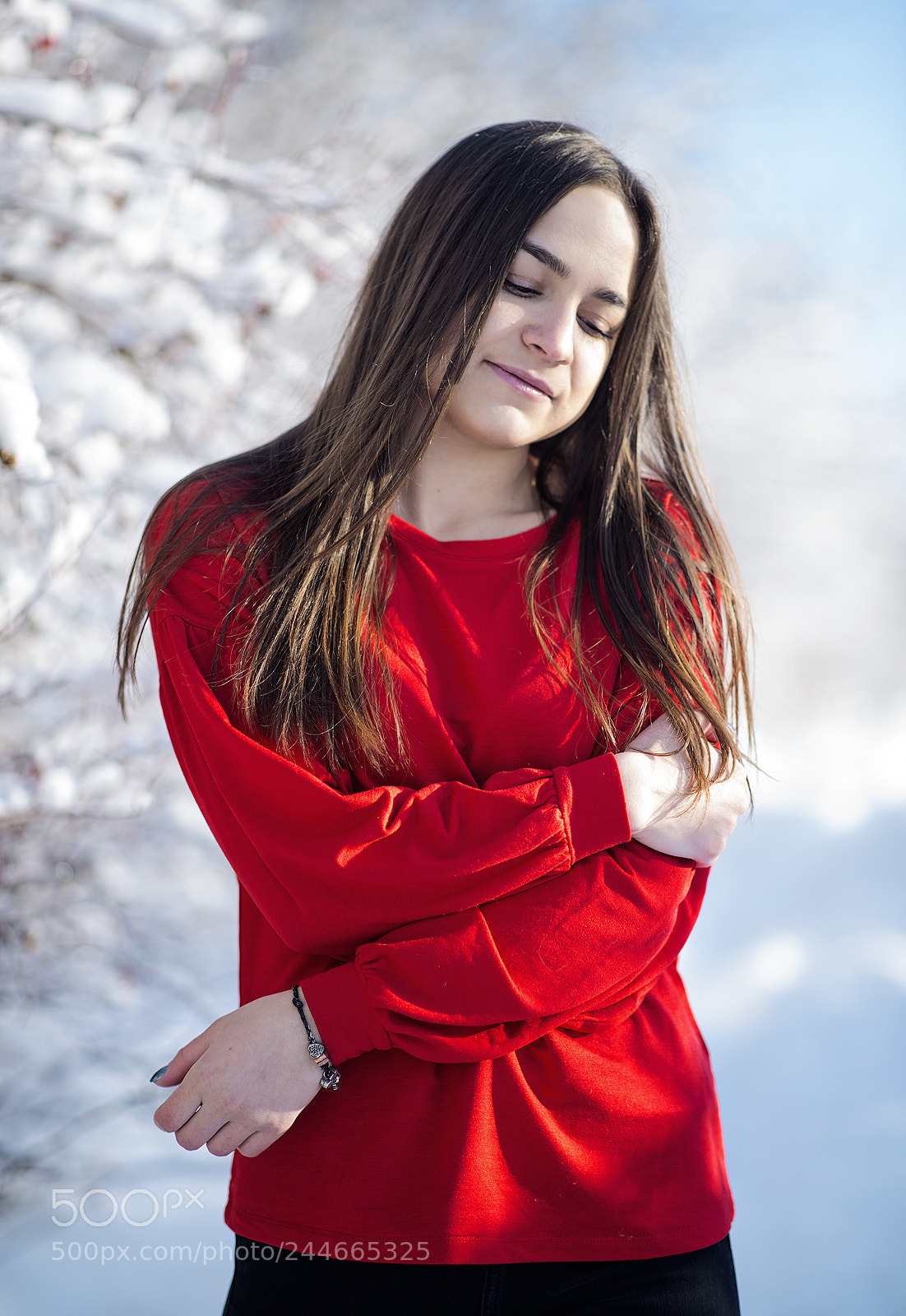 Nikon D800 sample photo. Зимний портрет photography