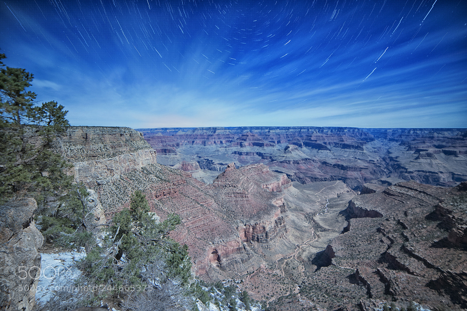 Nikon D800 sample photo. Grand canyon by moonlight photography