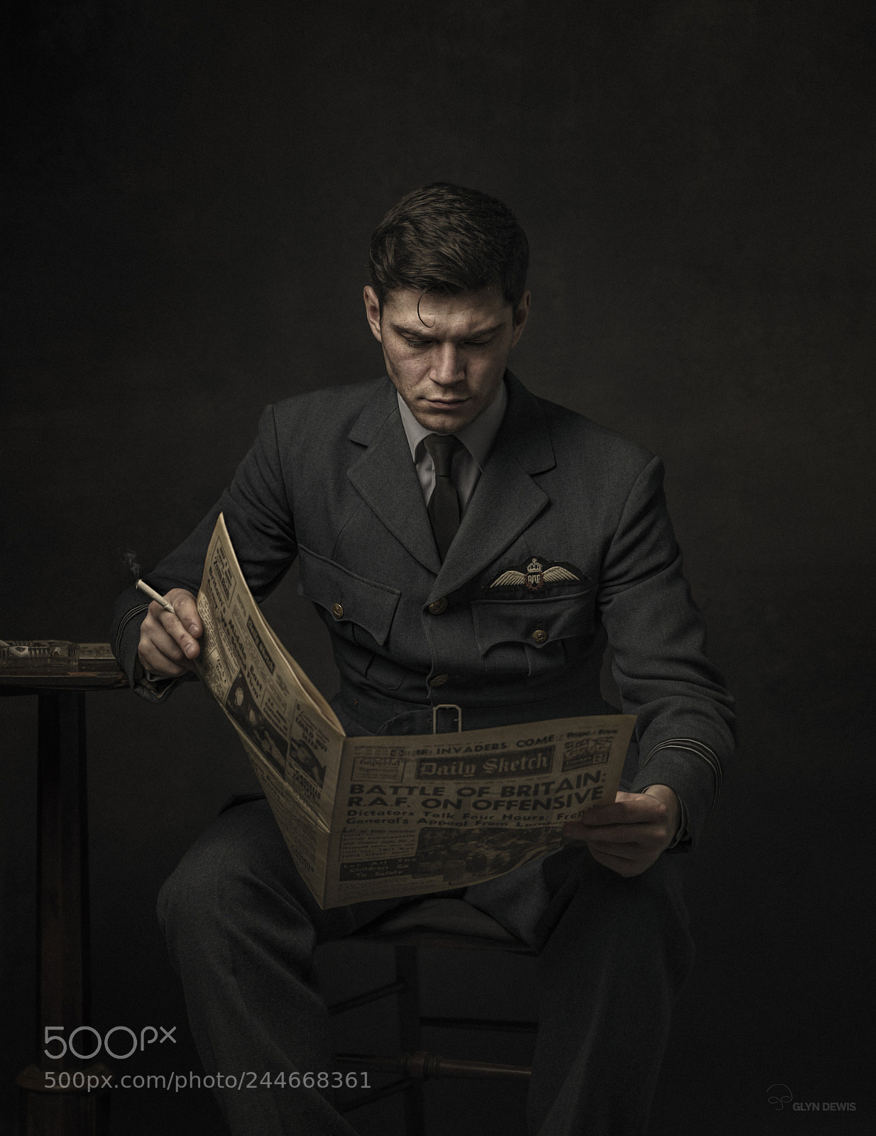 Sony a7R II sample photo. 1940 raf flight lieutenant photography