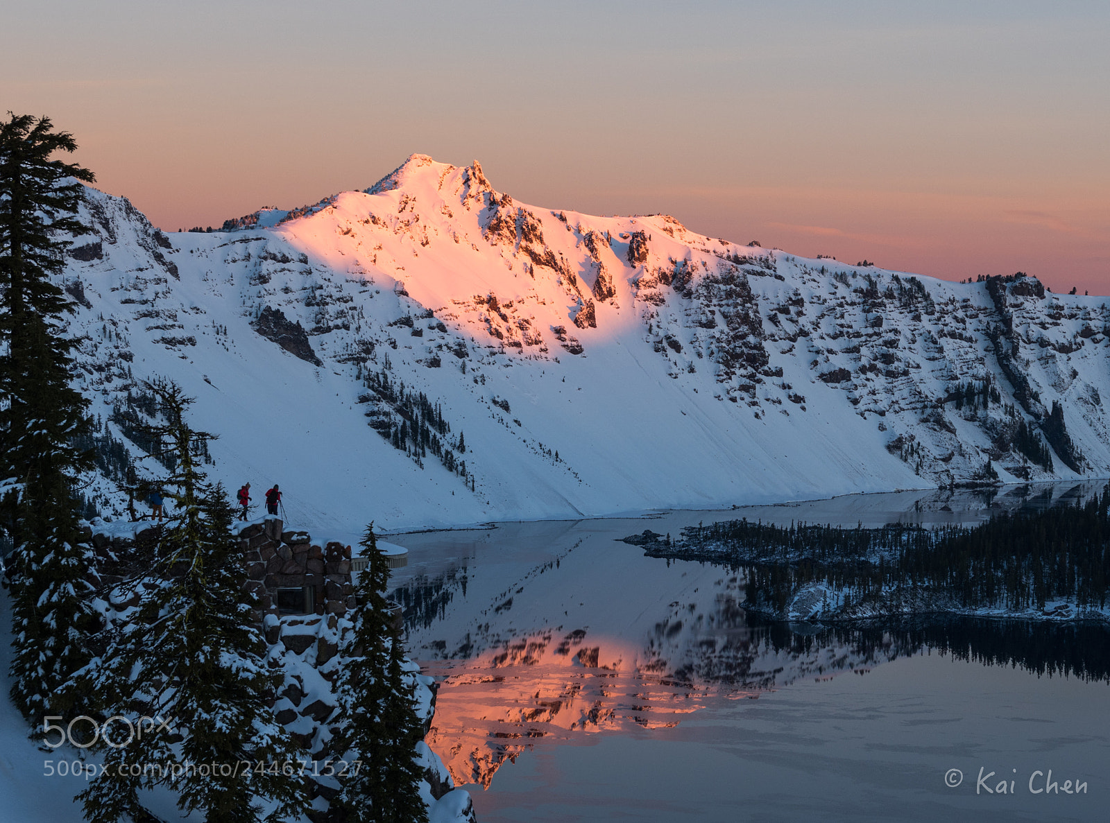 Nikon D810 sample photo. Crater lake sunrise and photography