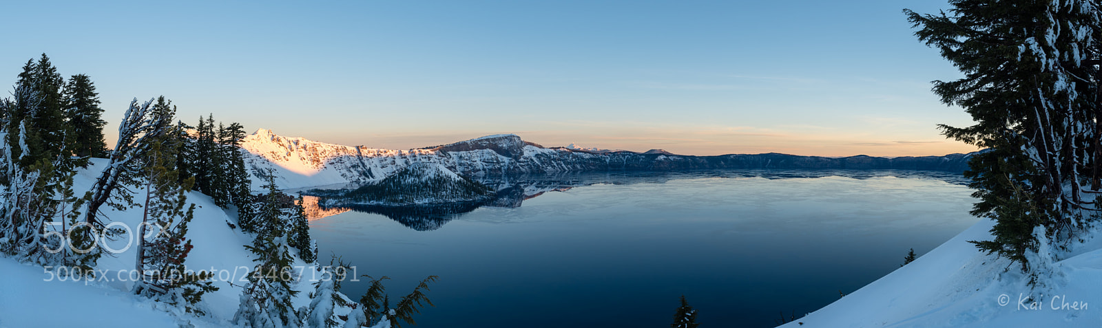 Nikon D810 sample photo. Crater lake sunrise and photography