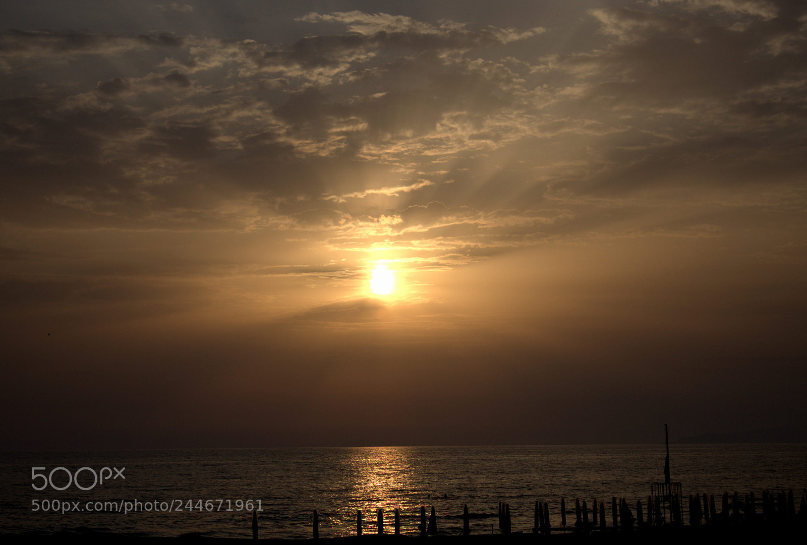 Canon EF-S 18-55mm F3.5-5.6 IS sample photo. Sunset in italy photography