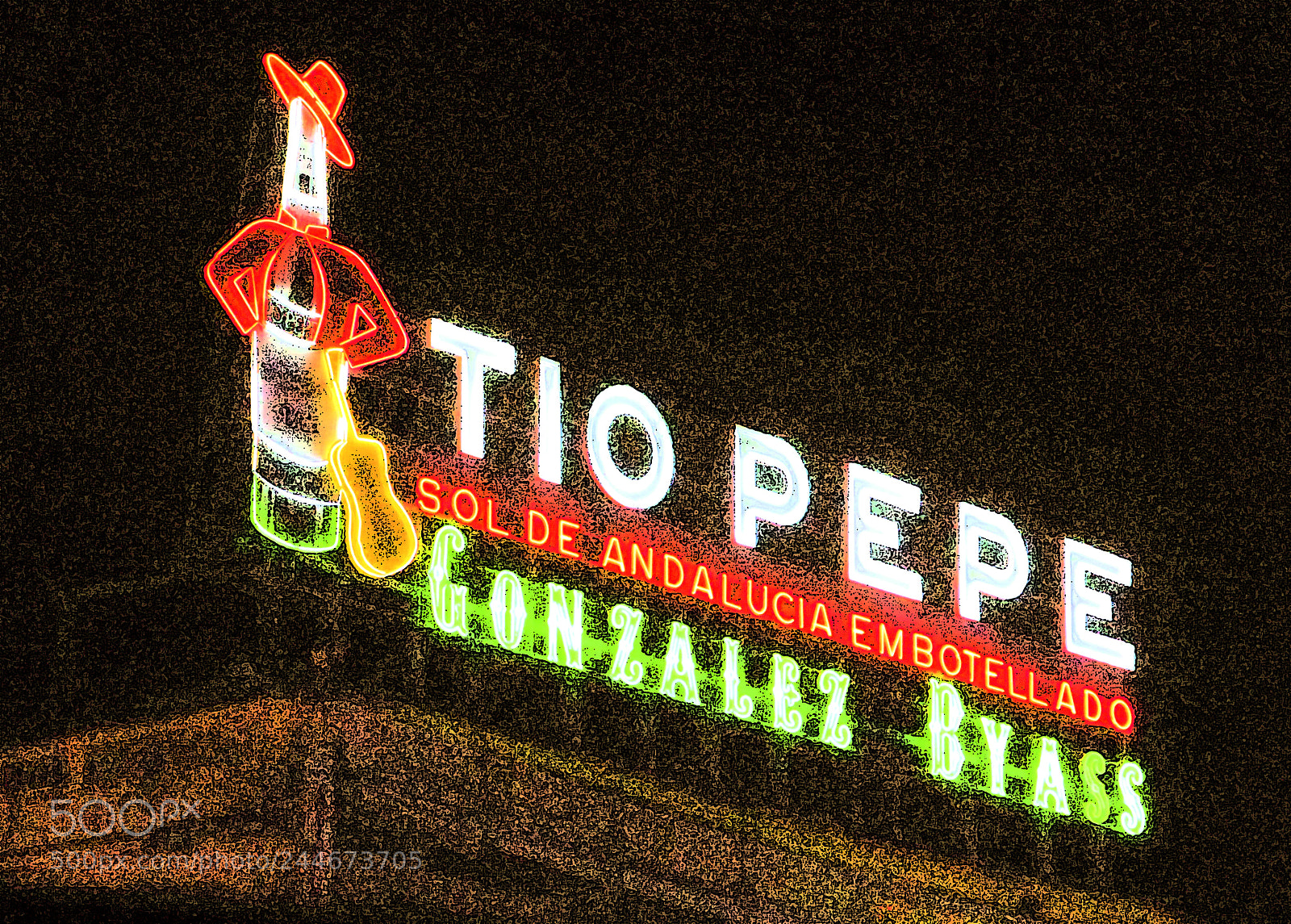 Panasonic Lumix DMC-ZS30 (Lumix DMC-TZ40) sample photo. Neon at puerta del photography
