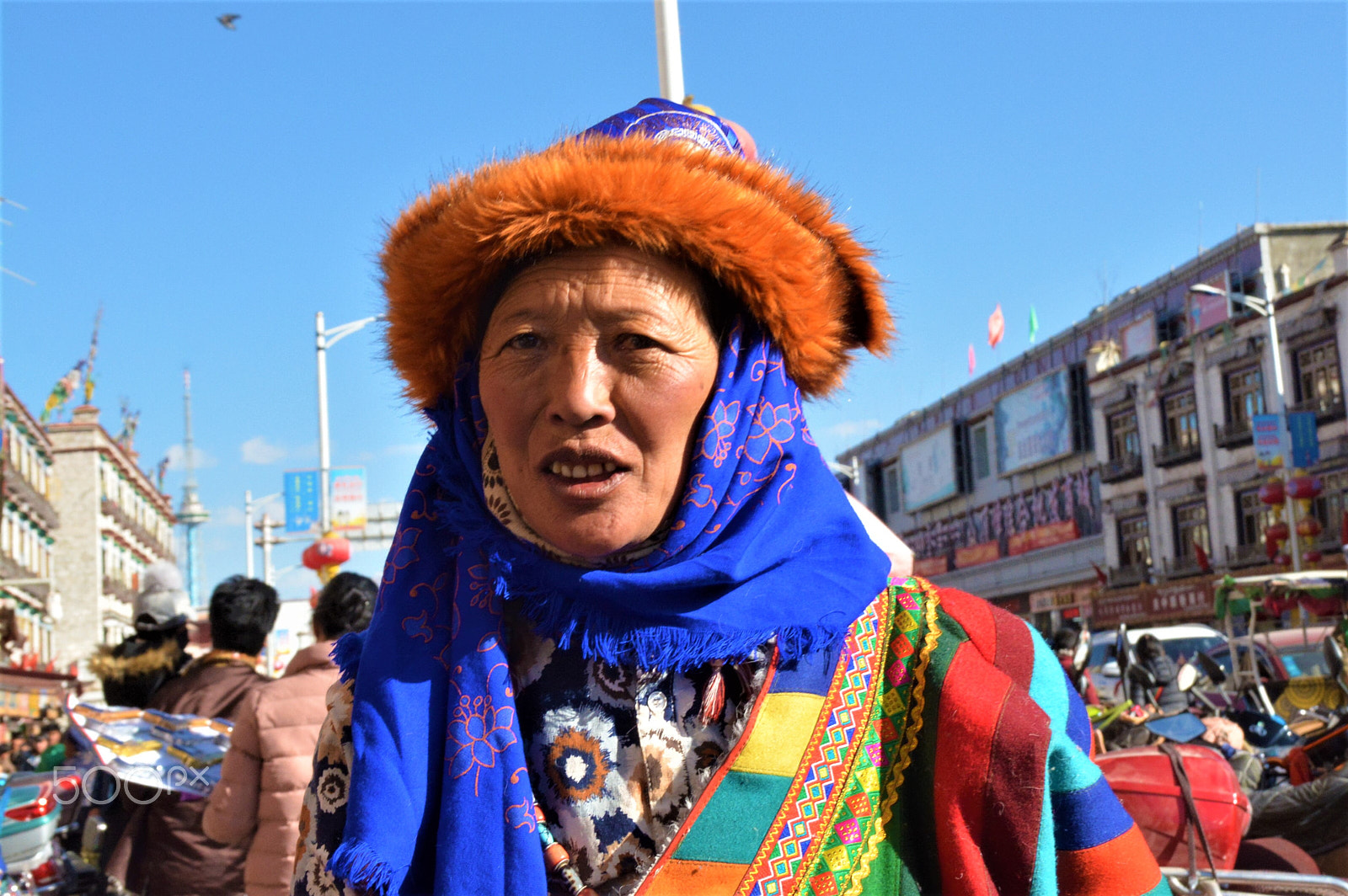 Nikon D7100 + Tamron AF 18-200mm F3.5-6.3 XR Di II LD Aspherical (IF) Macro sample photo. People tibet.lhasa. photography