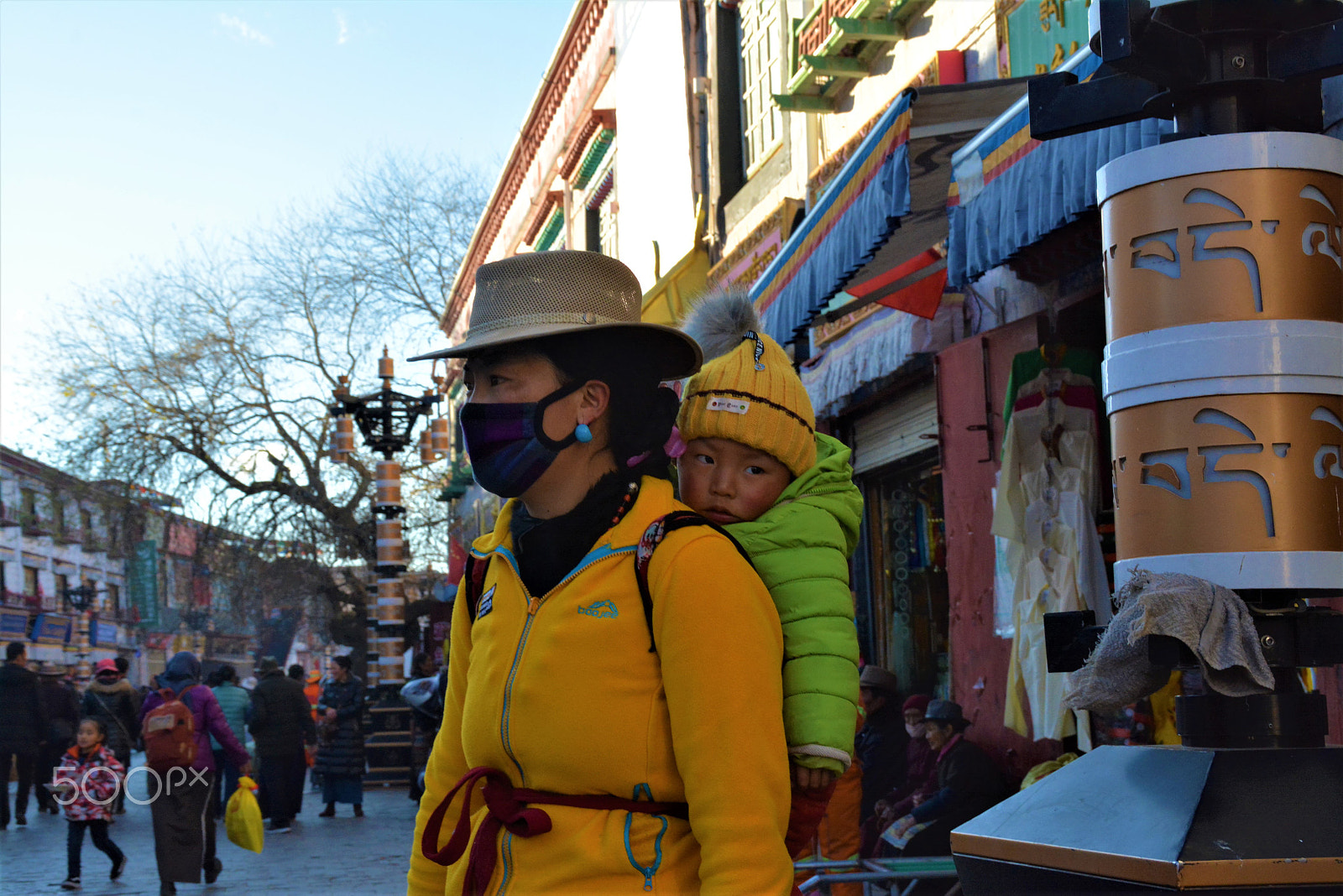 Nikon D7100 + Tamron AF 18-200mm F3.5-6.3 XR Di II LD Aspherical (IF) Macro sample photo. People tibet.lhasa. photography