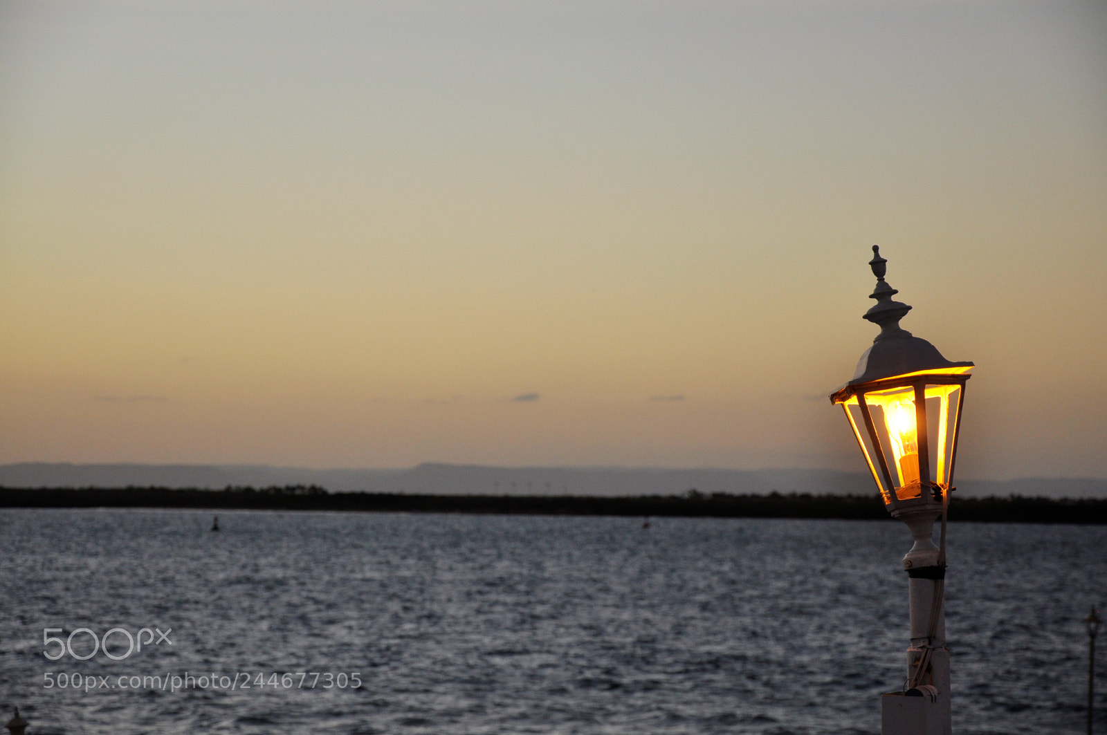 Nikon D90 sample photo. Streetlight horizon photography