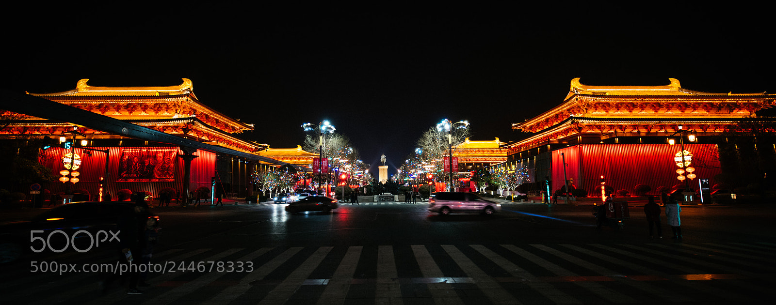 Nikon D810 sample photo. Nightscape of xi'an photography