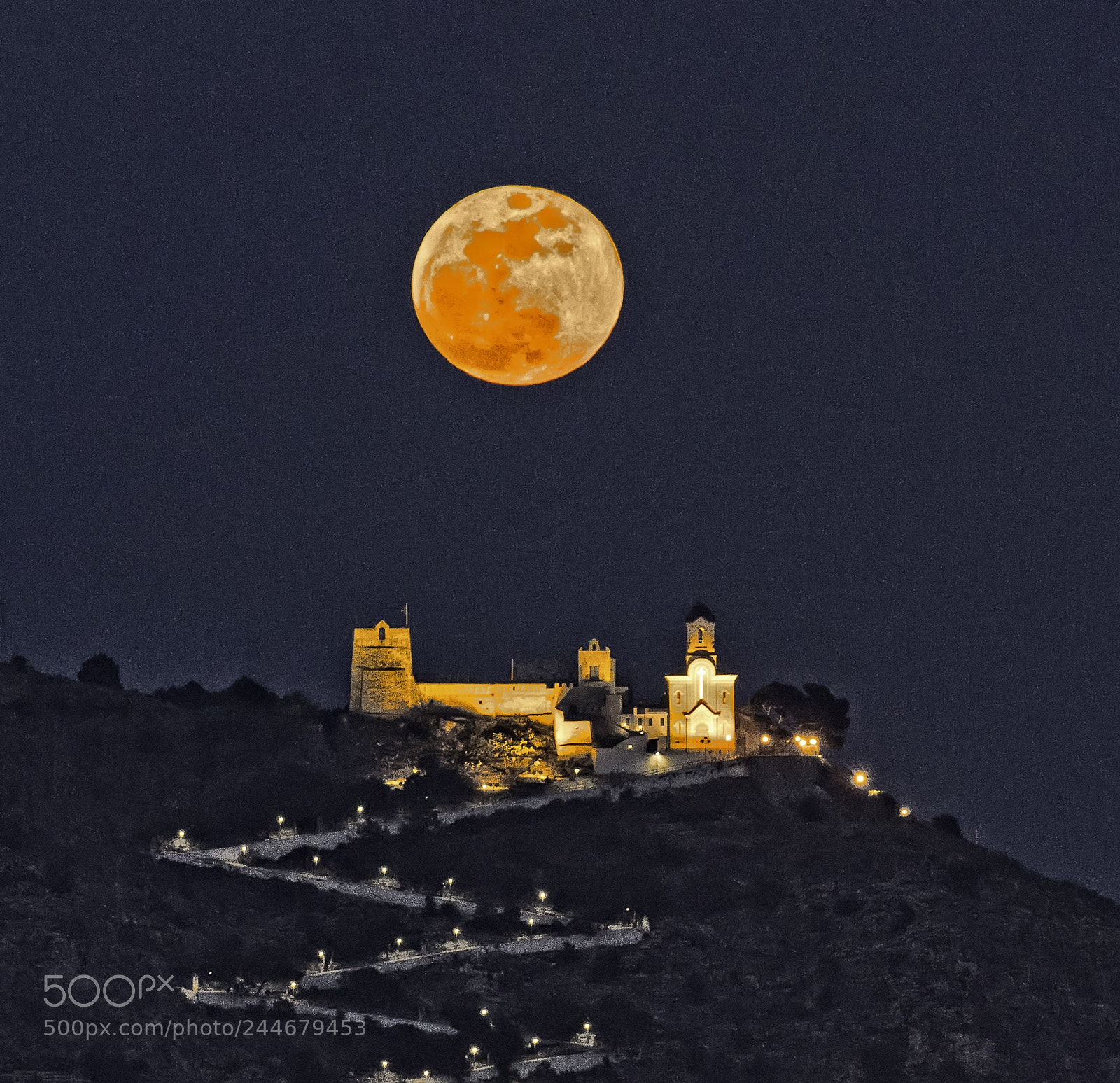 Sony a7R II sample photo. Red moon photography