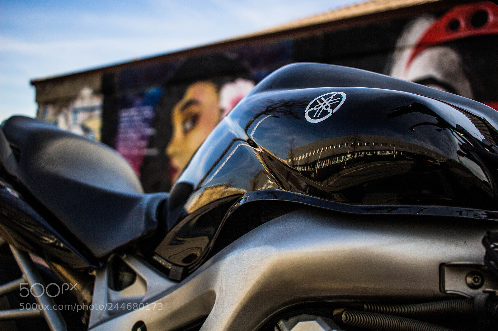 Canon EOS 100D (EOS Rebel SL1 / EOS Kiss X7) sample photo. Yamaha fz6 muscles photography
