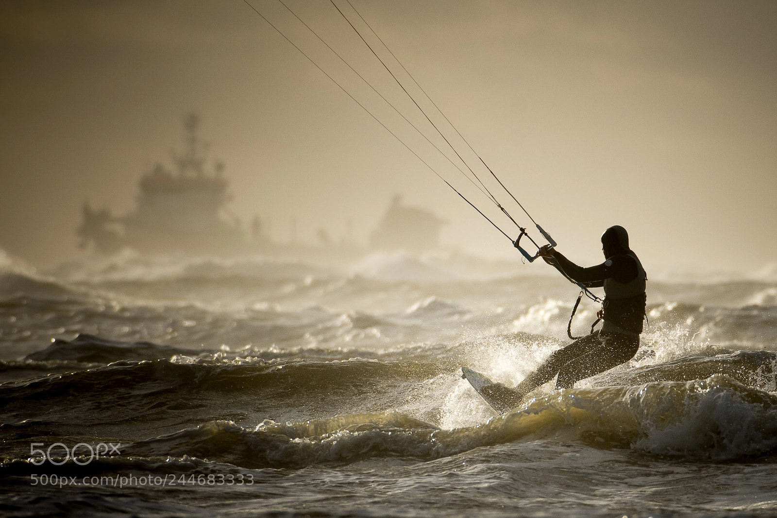 Nikon D7200 sample photo. The kitesurfer photography