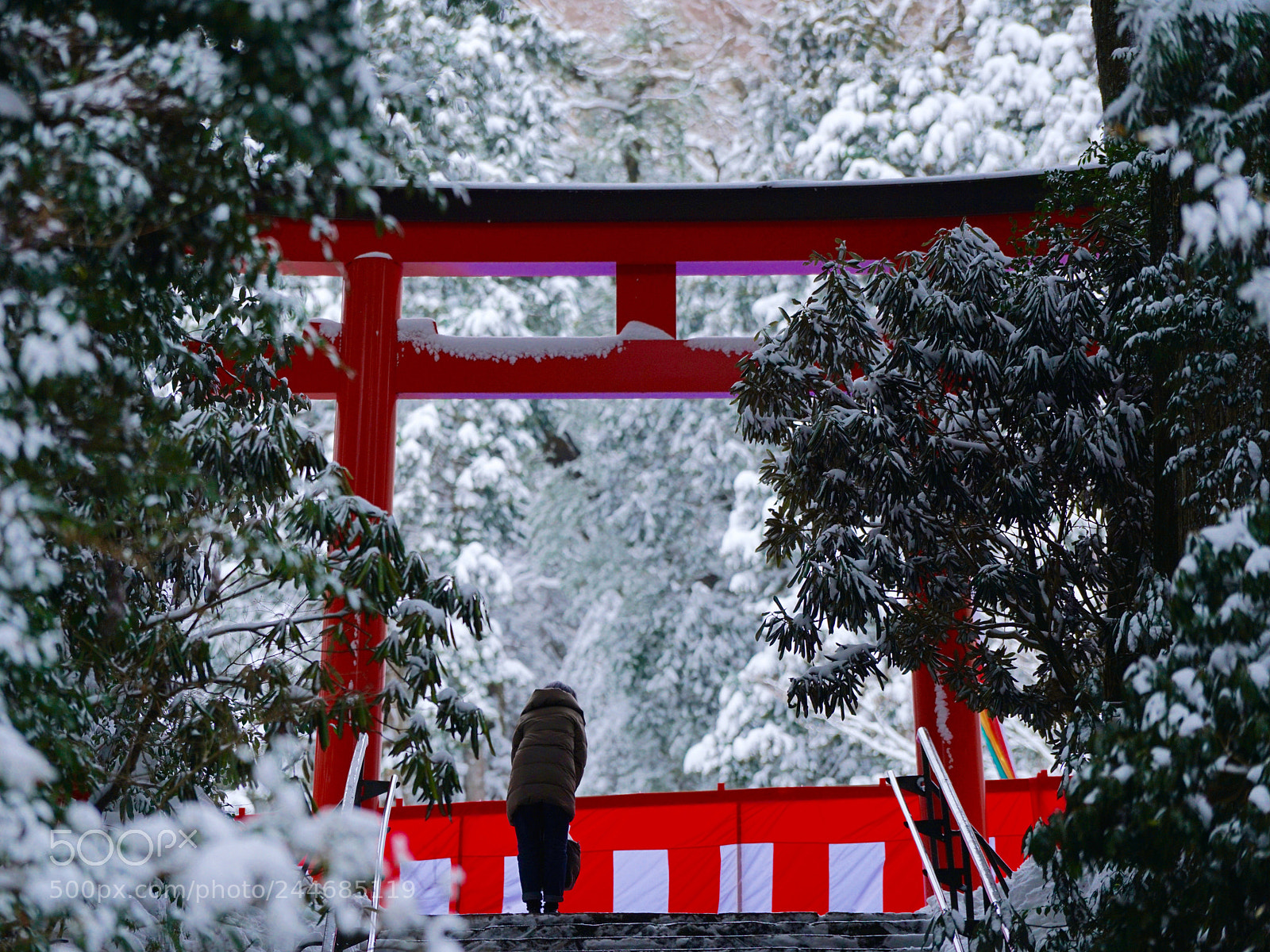 Sony a7R II sample photo. A prayer in snowy photography