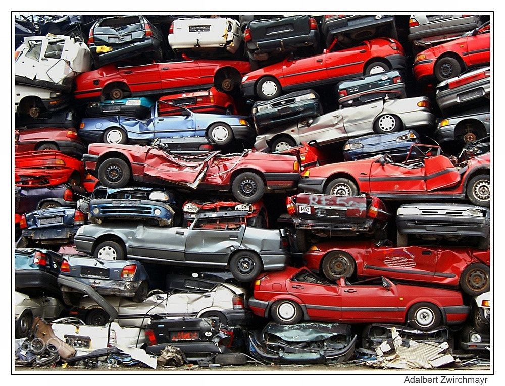 Pentax OPTIO S10 sample photo. Junkyard photography