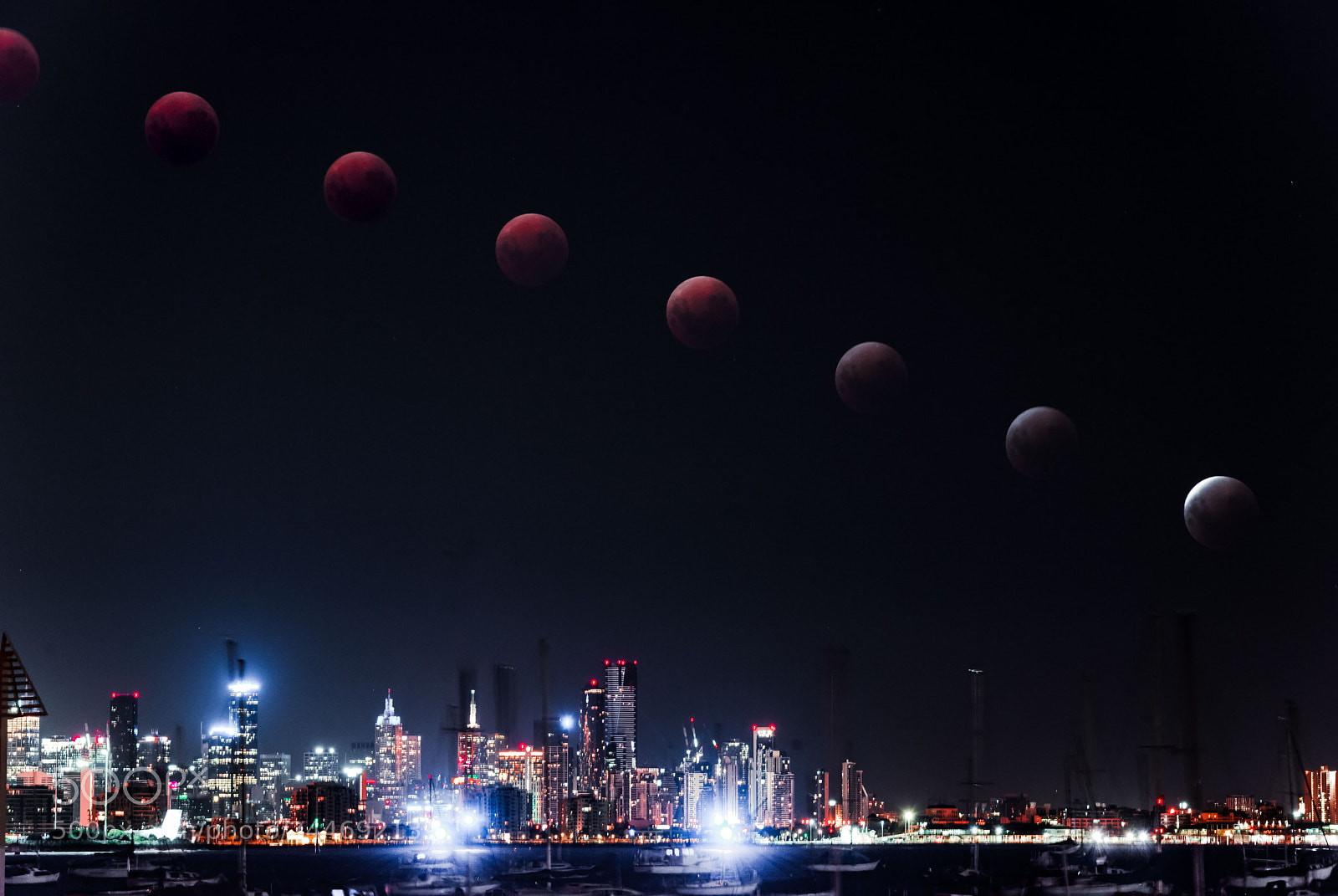Nikon D800E sample photo. Super blue blood moon photography