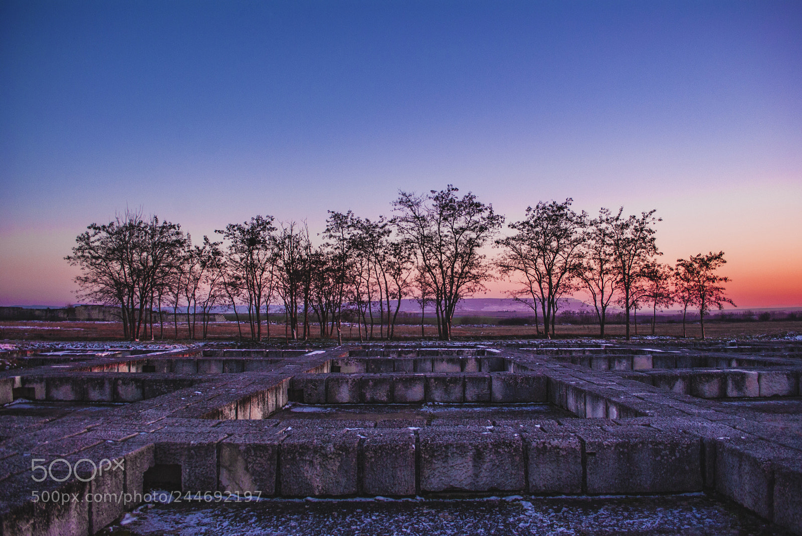 Nikon D3000 sample photo. Sunset over the ruins. photography