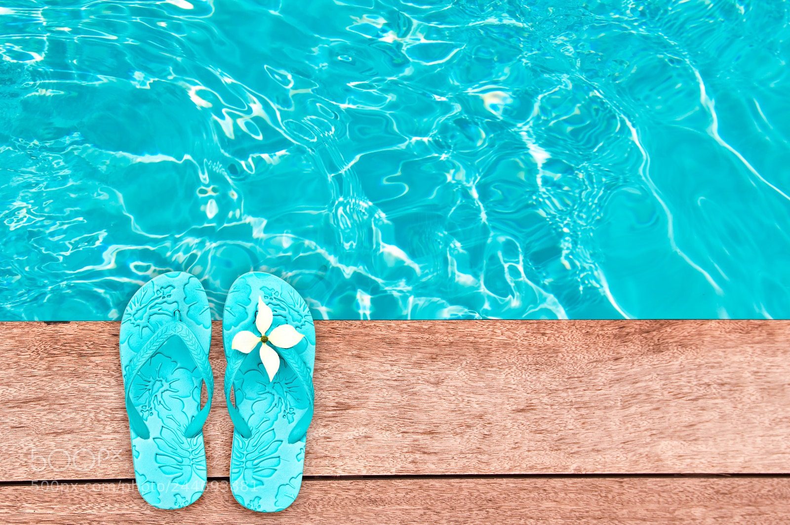 Nikon D90 sample photo. Sandals by a swimming photography