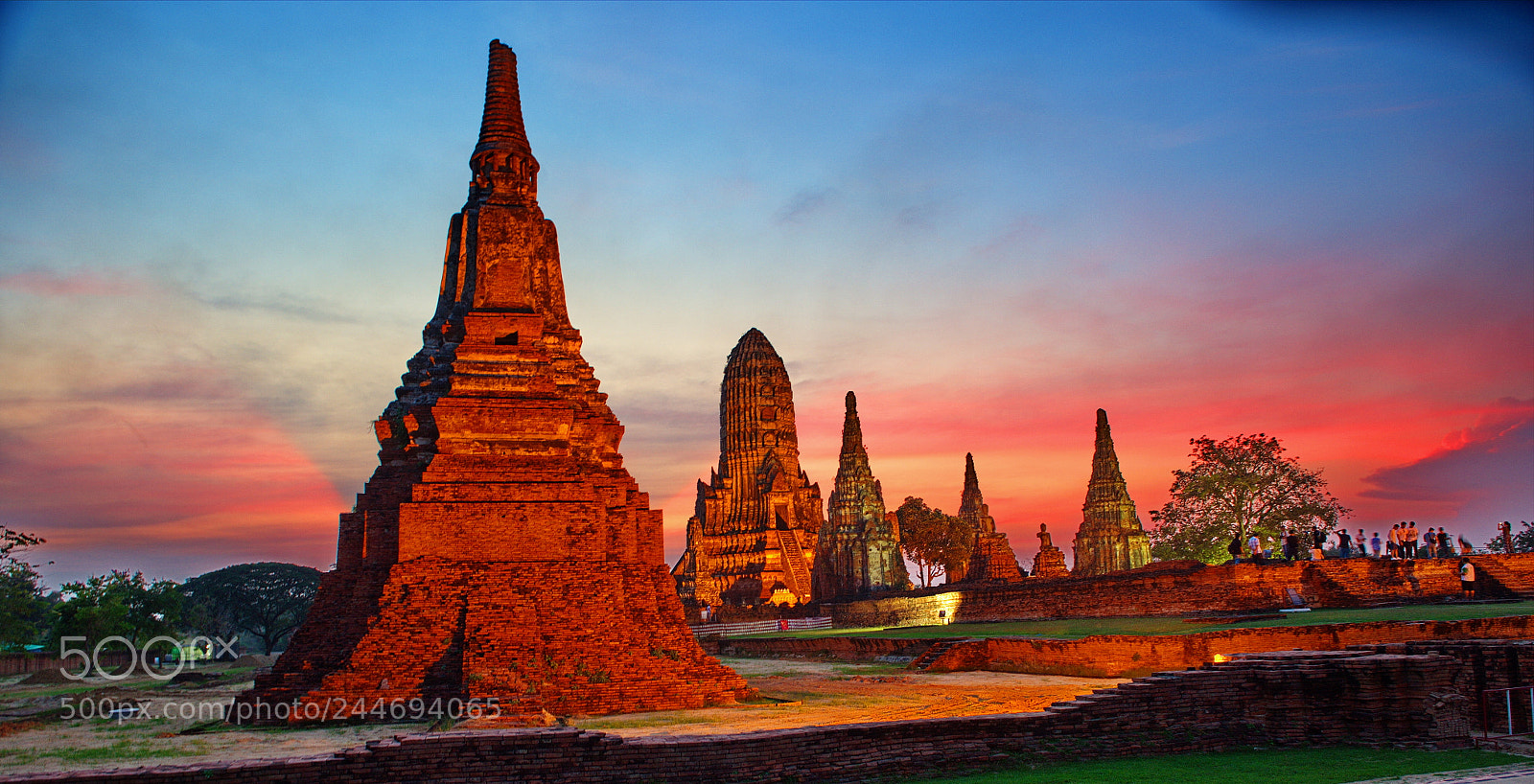 Nikon D4S sample photo. Sunset in ayuttaya thailand photography