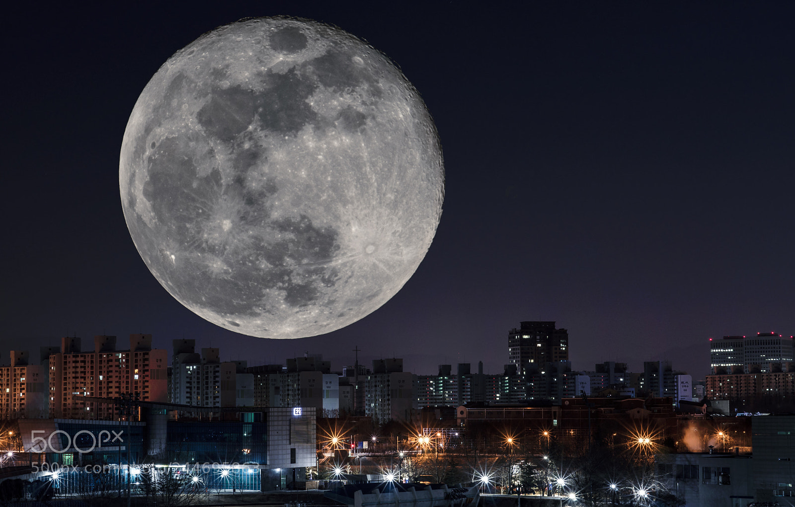 Sony a6300 sample photo. Super moon photography