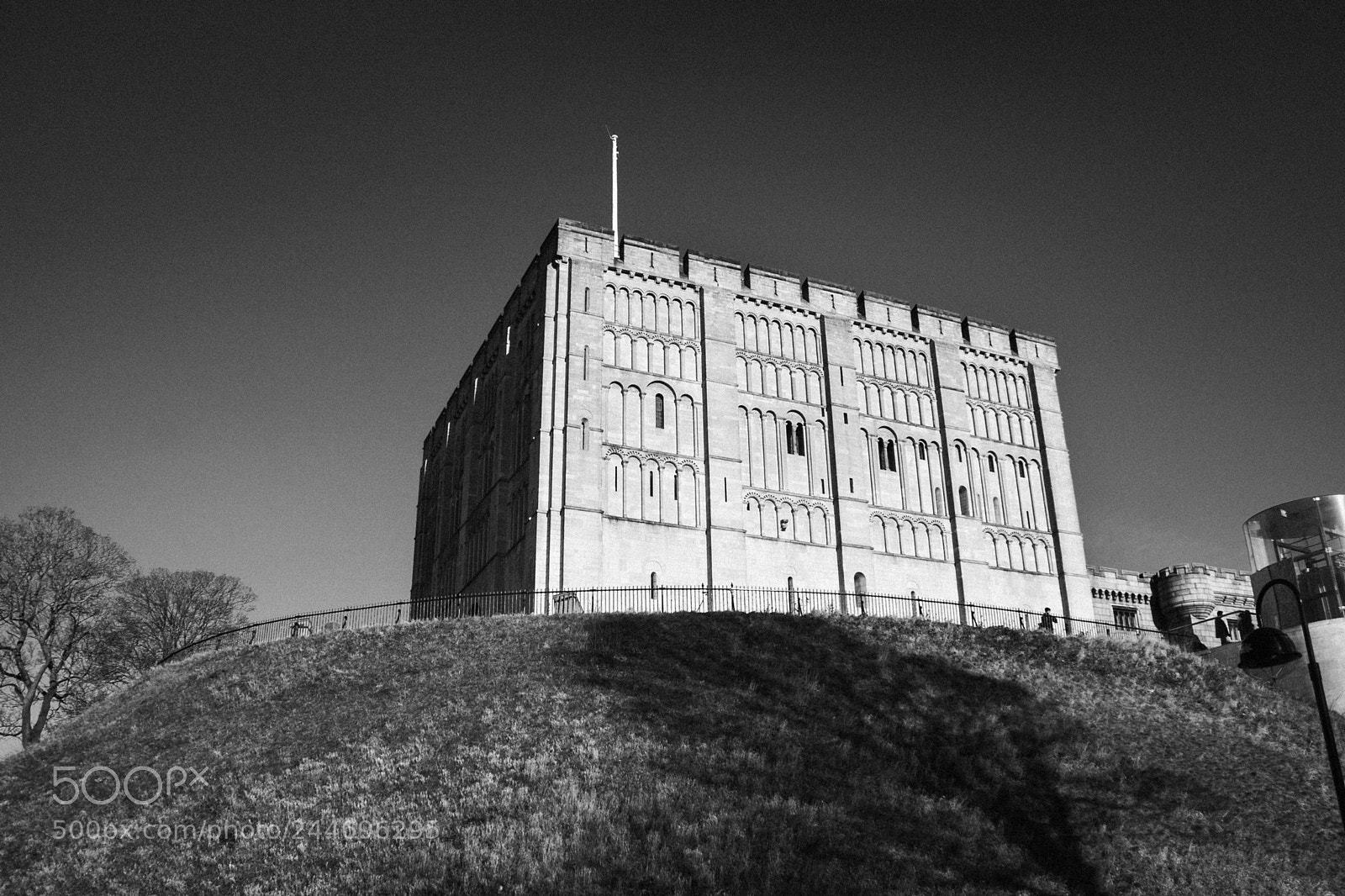 Canon EOS 30D sample photo. Norwich castle black and photography