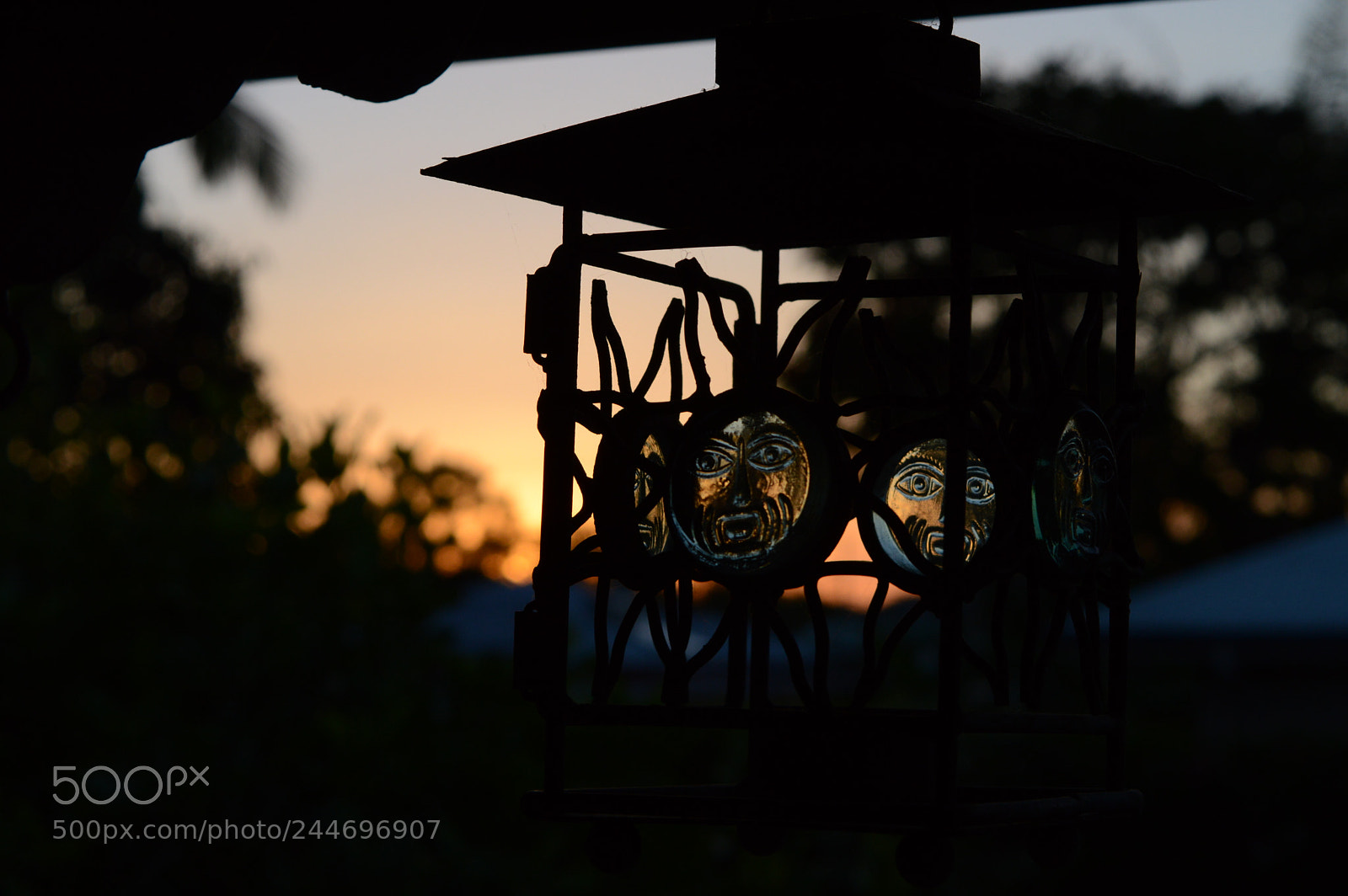 Nikon D3200 sample photo. Sunset through the chime photography
