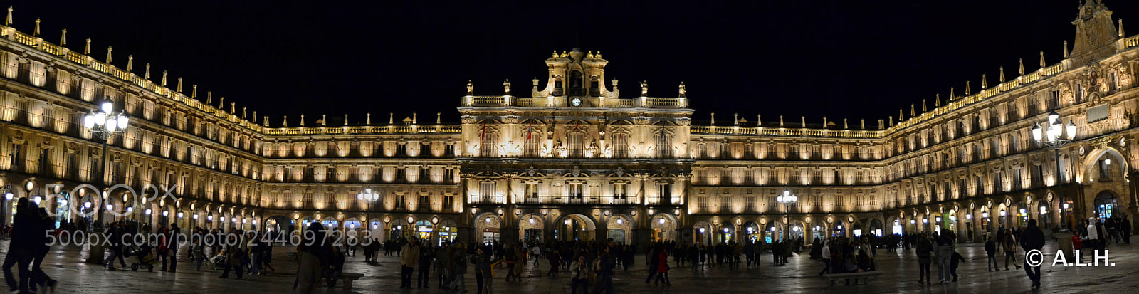Nikon D3100 sample photo. Plaza mayor salamanca photography