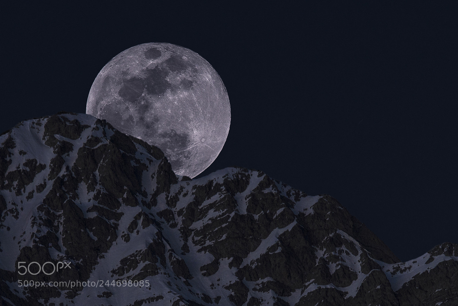 Nikon D610 sample photo. Moonset photography