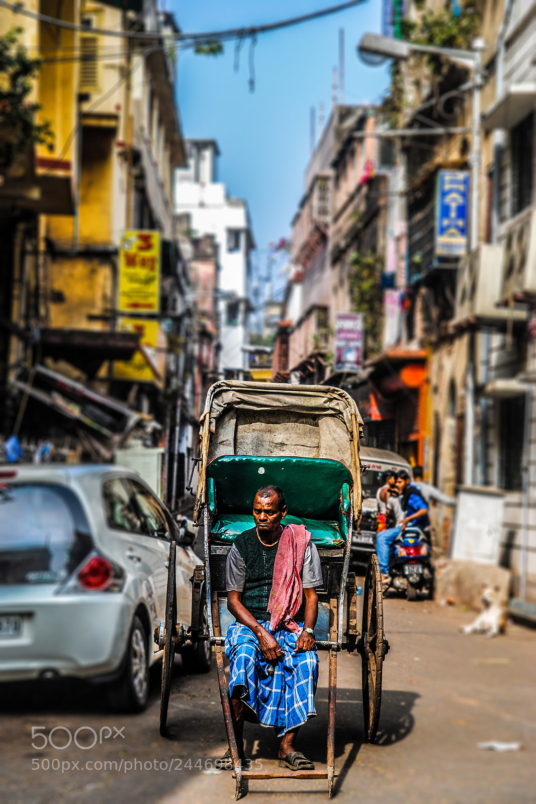 Nikon D3000 sample photo. Kolkata rickshaws.jpg photography