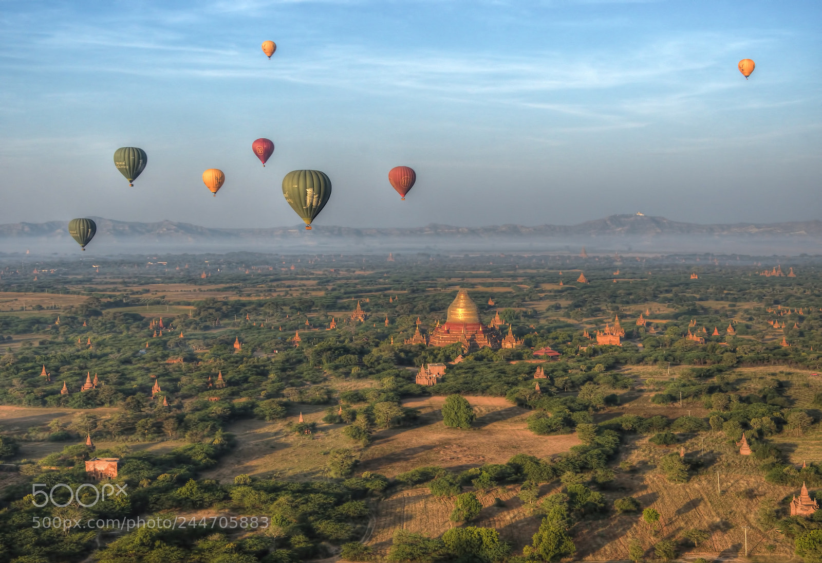 Nikon D5500 sample photo. Balloons over bagan photography