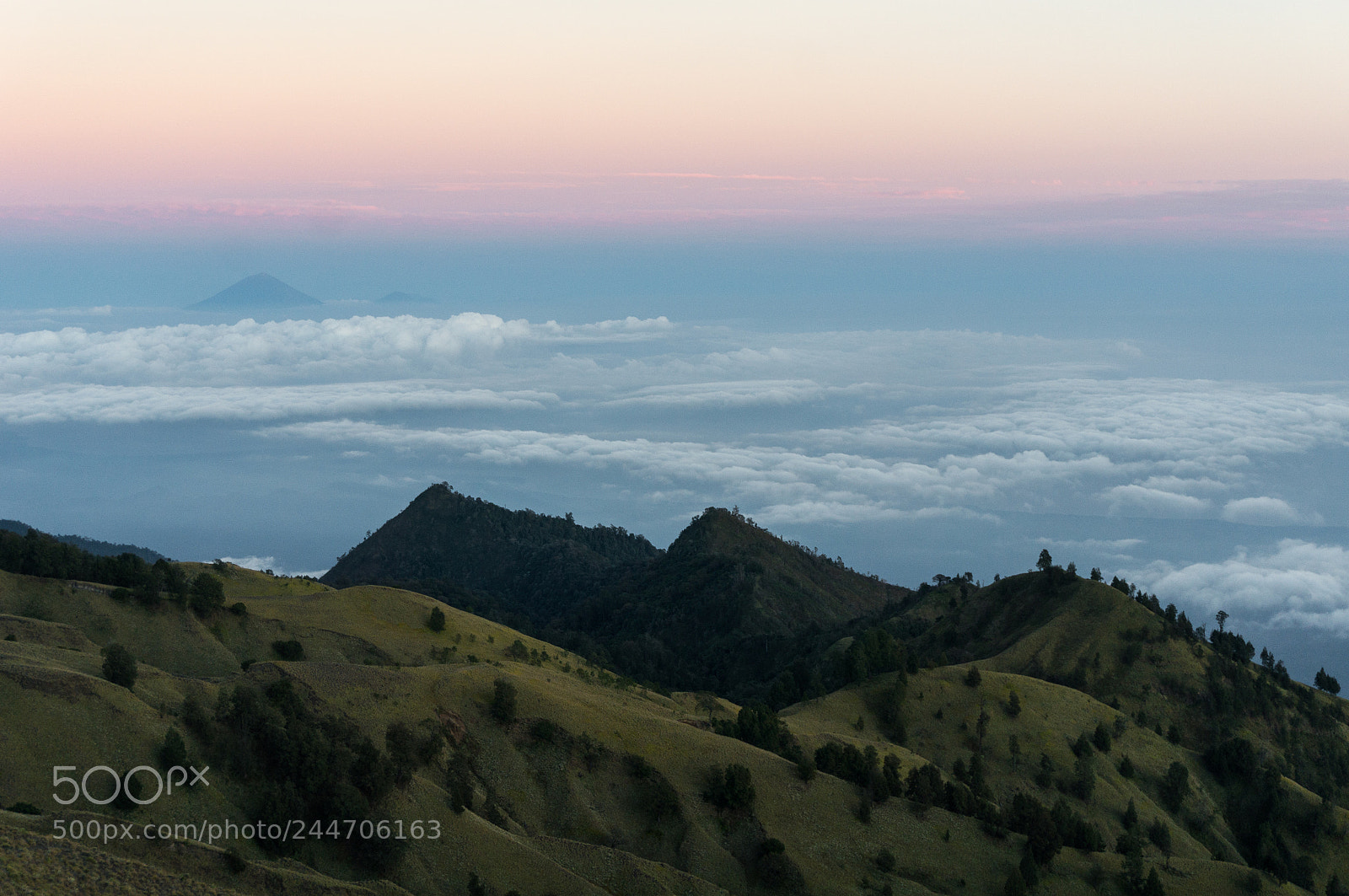 Sony Alpha NEX-6 sample photo. Sunset from rinjani photography